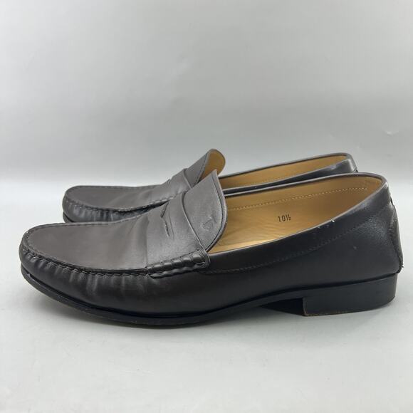 TODS Penny Loafers Men Size 11.5 US, 10.5 UK Brown Leather Comfort Dress Shoes main image 7